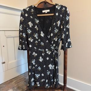 LOFT Wrap Dress with Built-In Shorts
